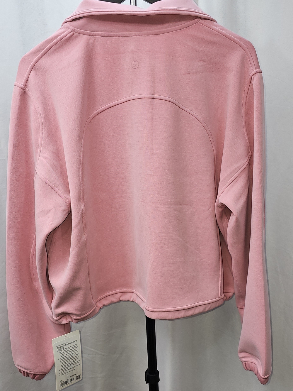 Lululemon NWT Brushed Softstreme Half Zip Pink Tide Sz 12 - Picture 7 of 15